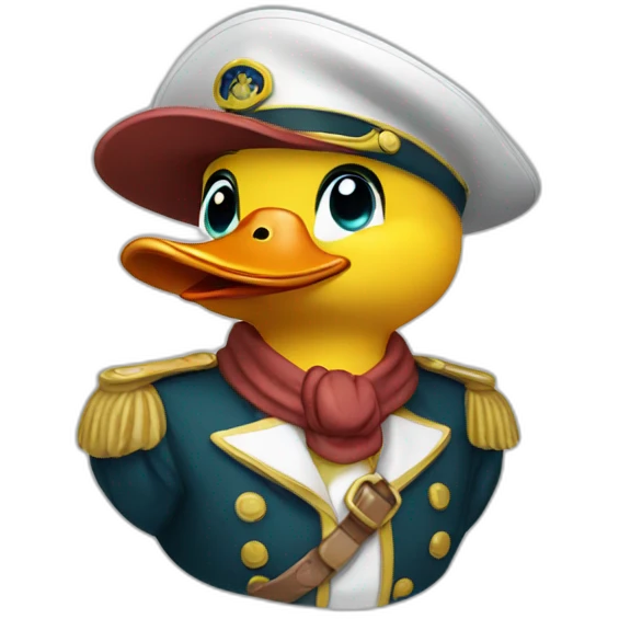 cute captain duck emoji