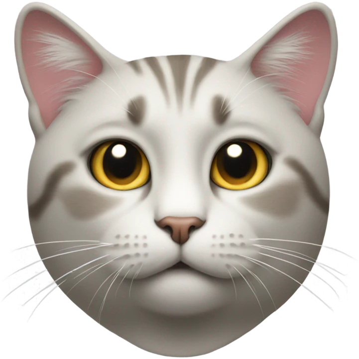 Cat with a contestation sign emoji
