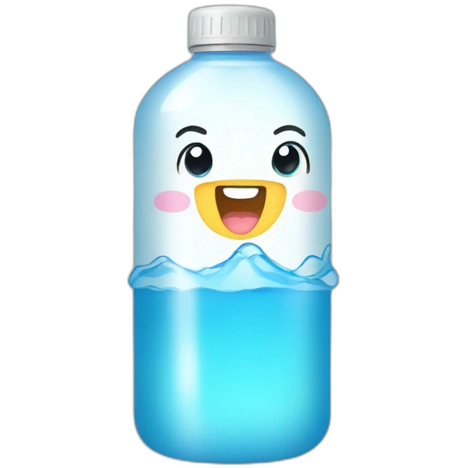 Kawaii water bottle emoji
