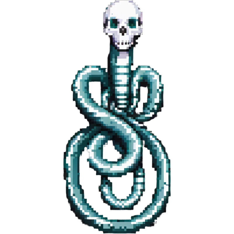 skeleton snake emoji