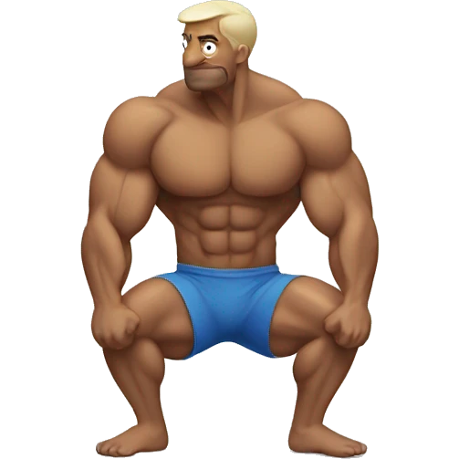 weak muscle emoji