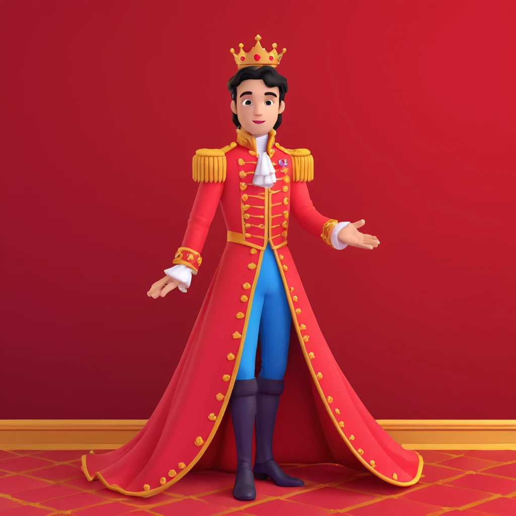 prince in red dress, royaqle background emoji
