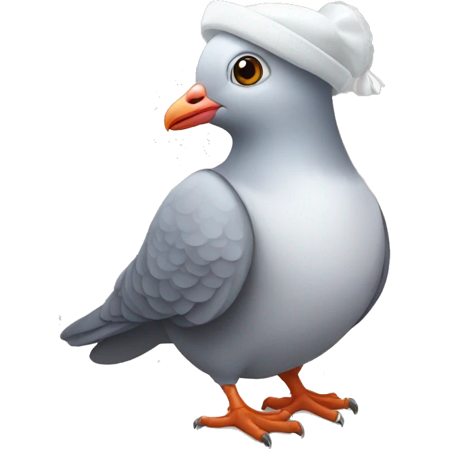 pigeon with a white bonnet (hand maid's tale) emoji