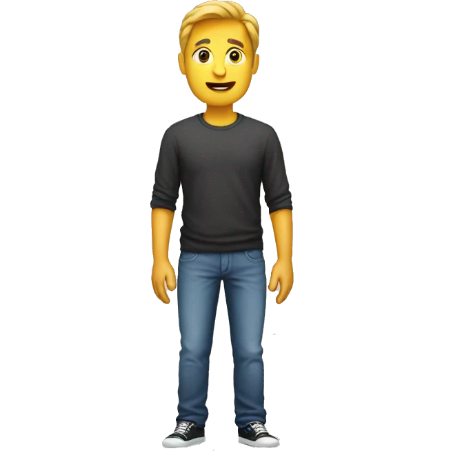 Guy with empty pockets emoji