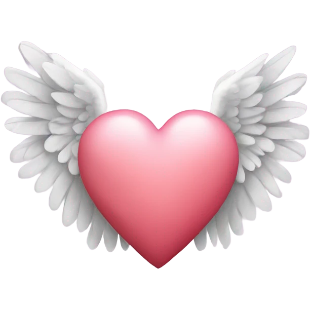Heart with angel wings  emoji