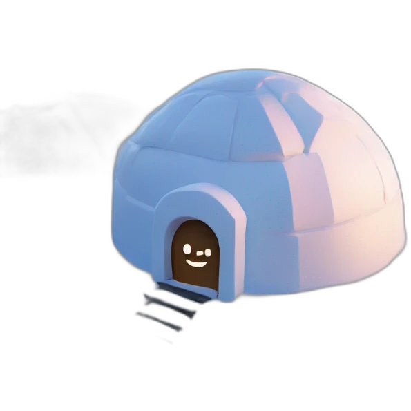 spotify logo on top of igloo emoji