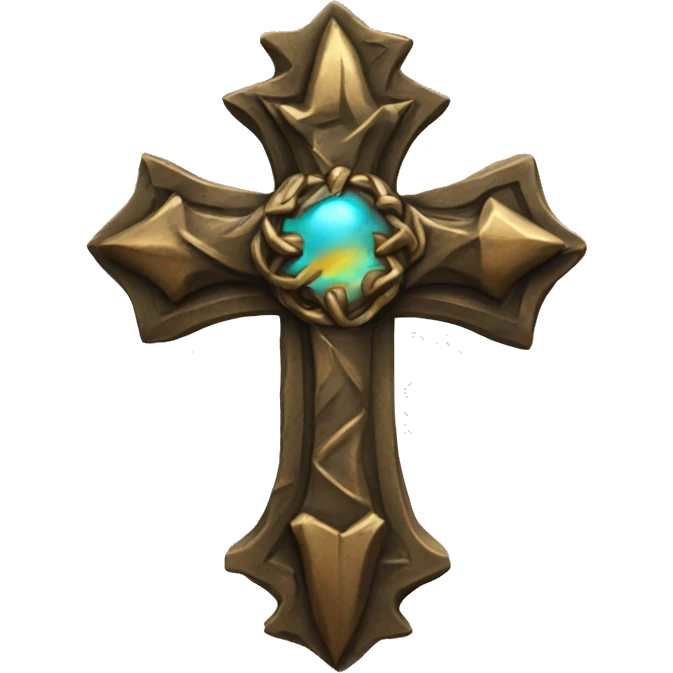 bronze Cross with rocka emoji