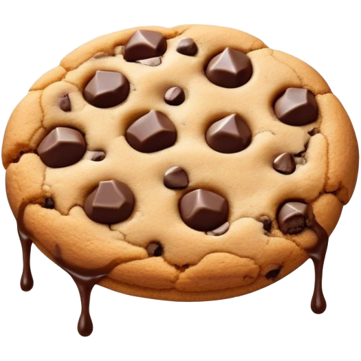 Chocolate chip cookie emoji