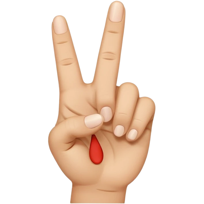 🤟 забули мізінчик і постав середній палець emoji