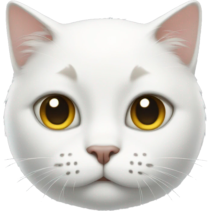 White cat face emoji