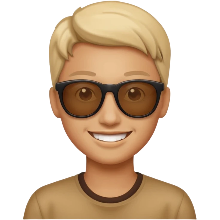 Smart look sun emoji