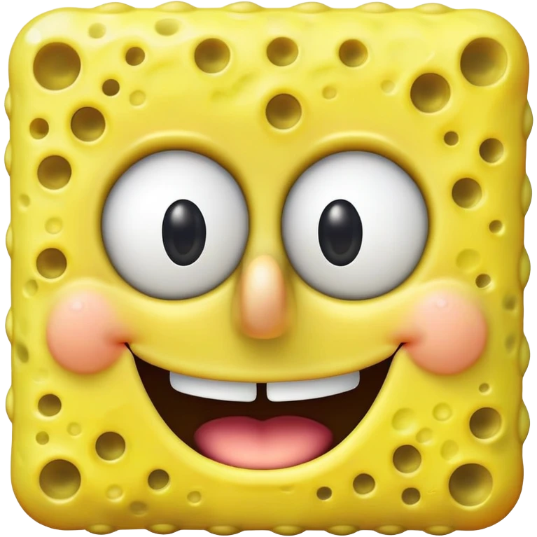 SpongeBob smiling emoji