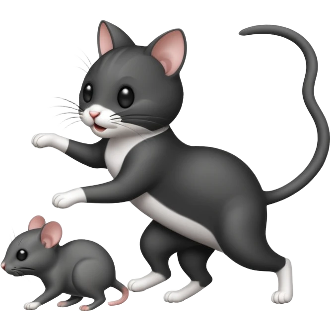 Cat into the mouse  emoji