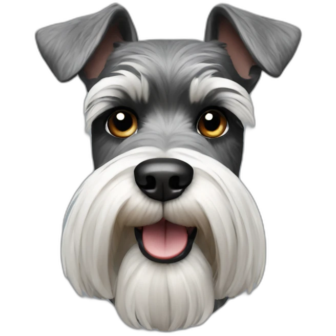 hyper realistic schnauzer emoji