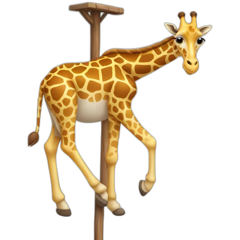 giraffe hangliding emoji