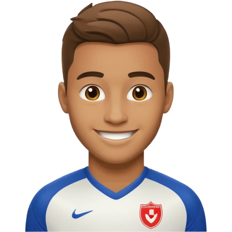 footballer with a jursy emoji