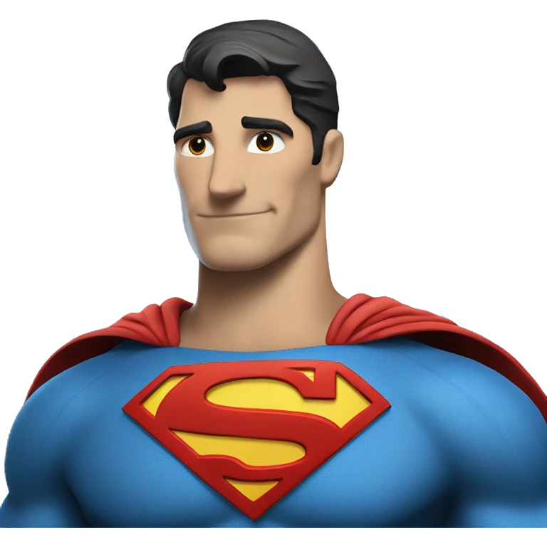 superman with "A" symbol logo emoji