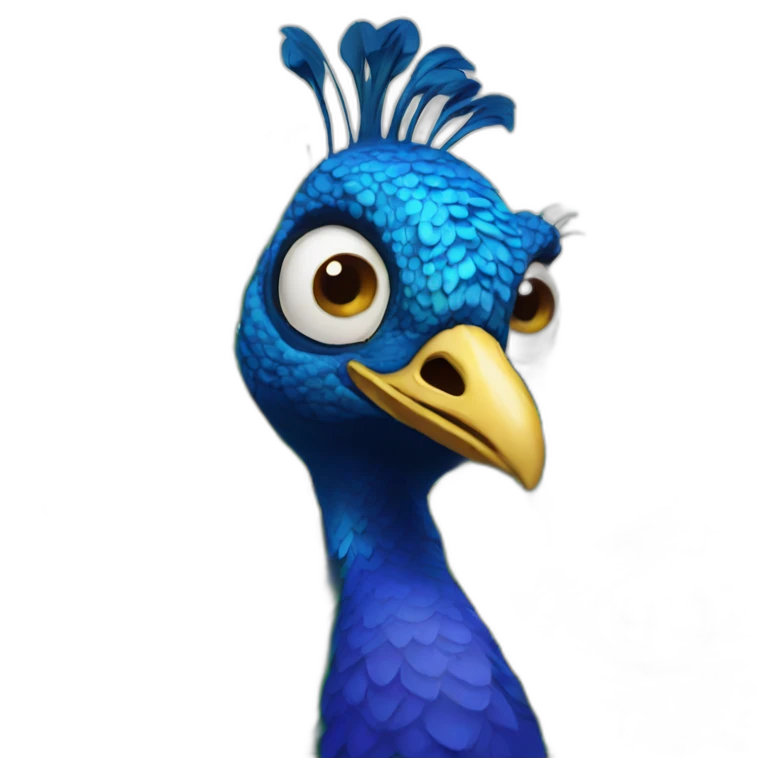 Psycho-peacock emoji