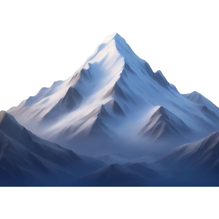 snowy mountain with stars in the sky emoji