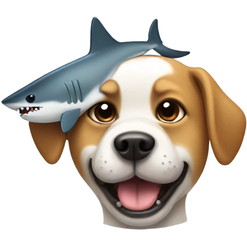 dog shark  emoji