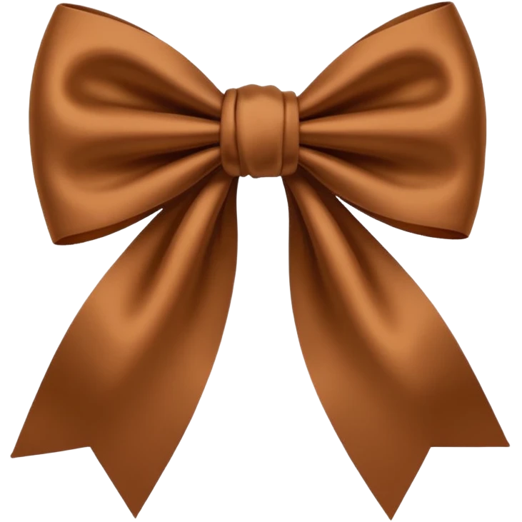 Brown bow emoji