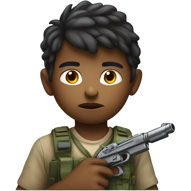 Boy with a gun  emoji