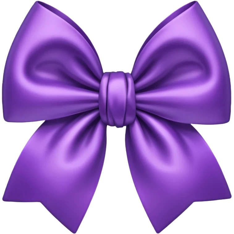 Purple bow emoji