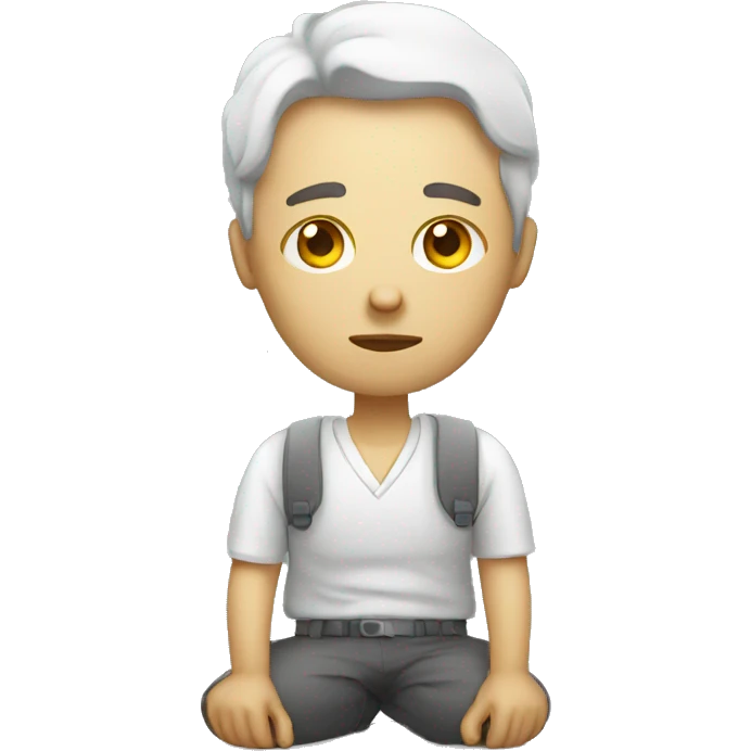 tired freelancer white emoji