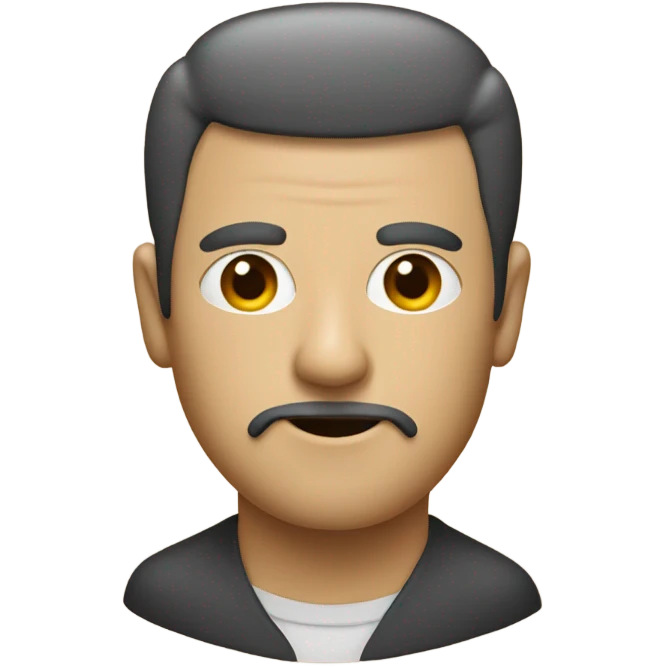 Head shaped like a tic tac emoji