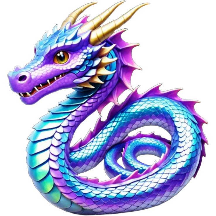 glitter purple dragon emoji