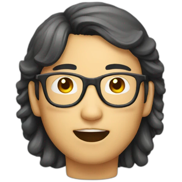 asian nerd emoji