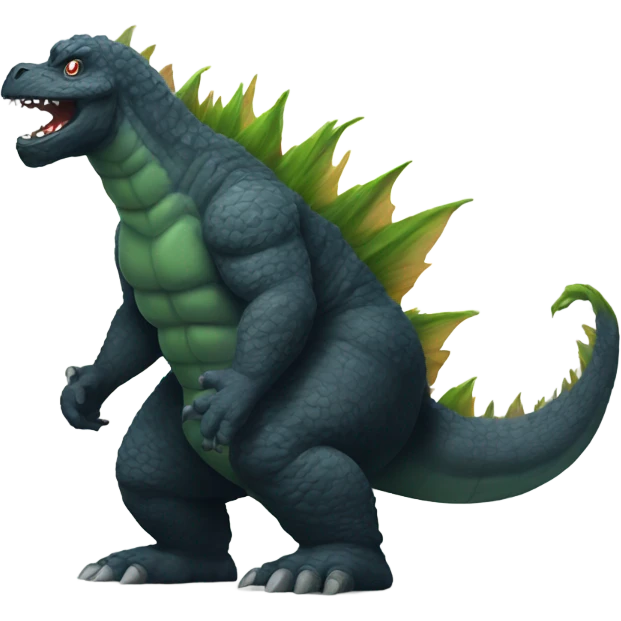 Godzilla with an Afro  emoji