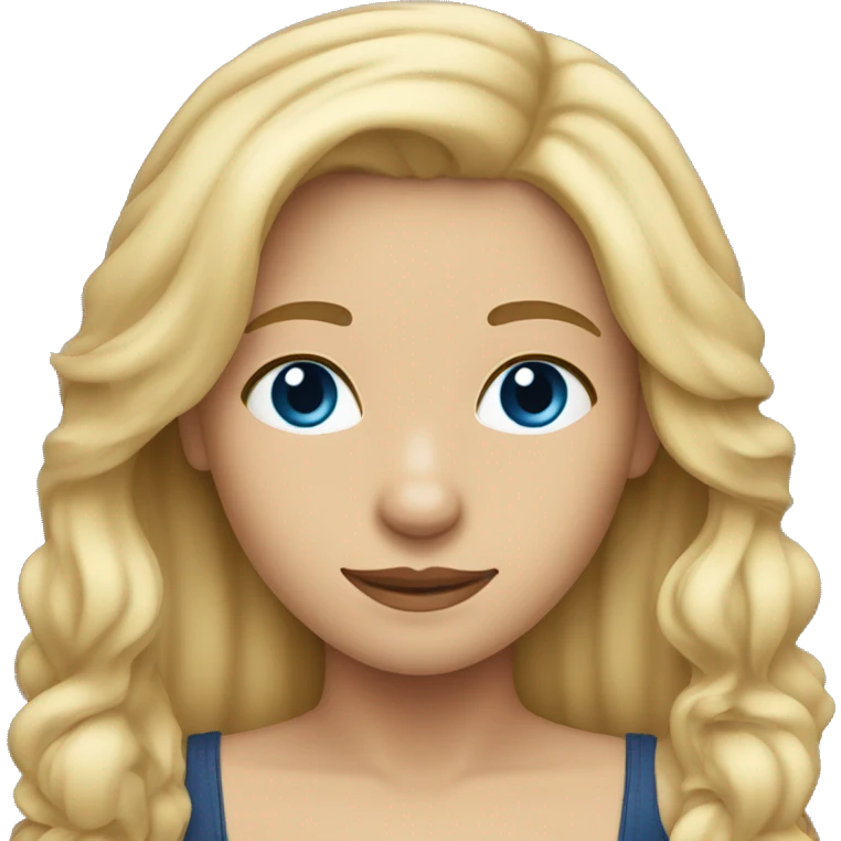 Blonde girl long hair with wire haired dark blue wiener dog on arms  emoji