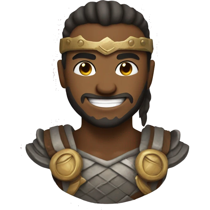 warrior smile face man emoji