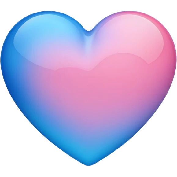 Blue and pink heart  emoji