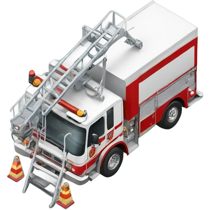 Broke down ladder truck flu emoji