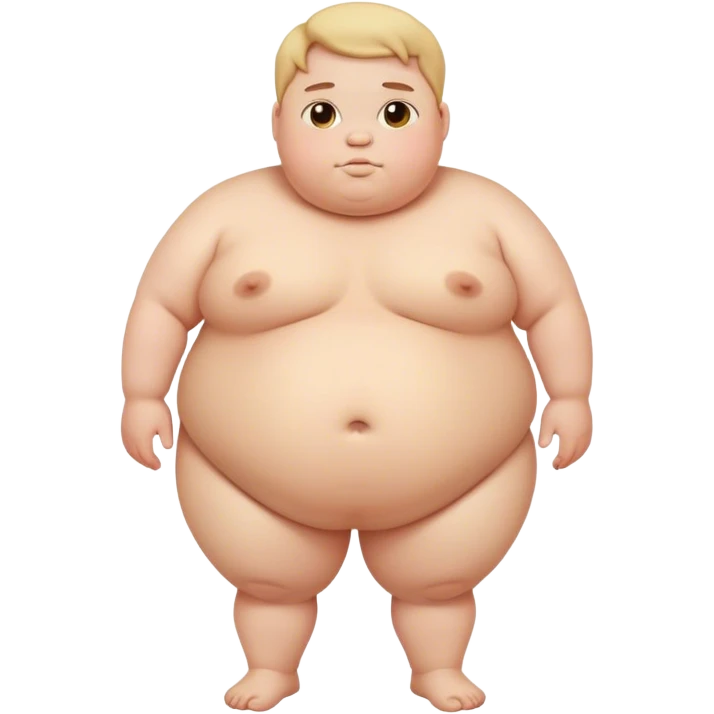 fat kid with big butt emoji