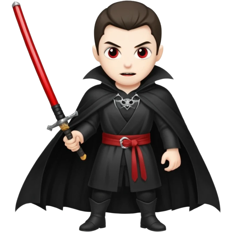 Vampire with katana emoji