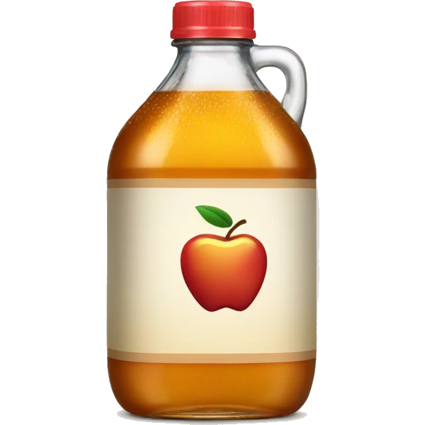 a single bottle of apple cider vinegar emoji