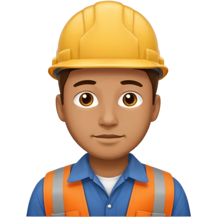 man character in worker clothes emoji