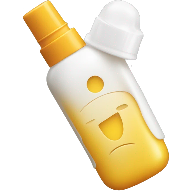 little facial sunscreen bottle isdin emoji