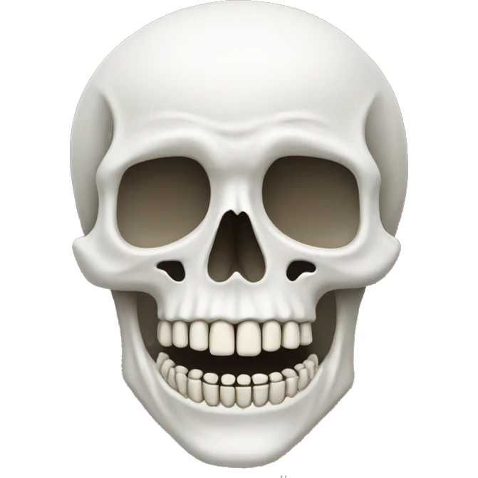 white Skeleton skull emoji