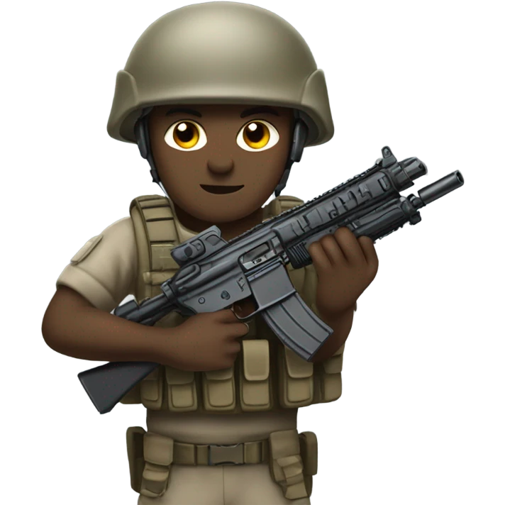 Soldier weapon emoji