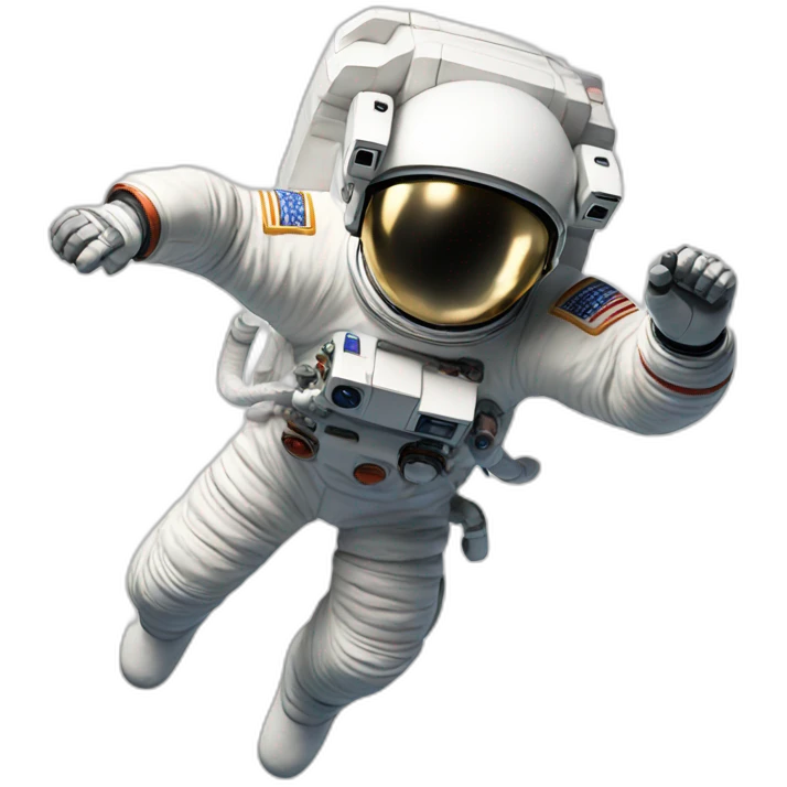 Astronaut jumping emoji