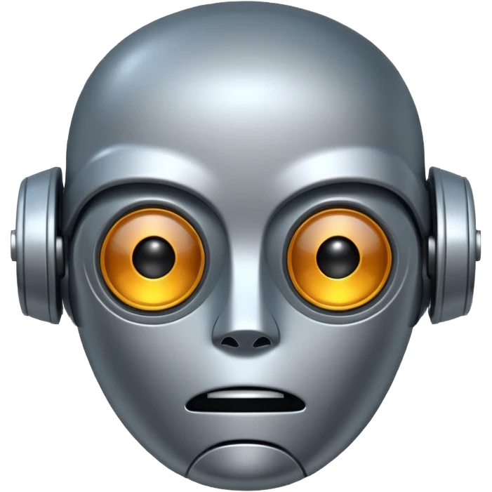 Robot face palm emoji