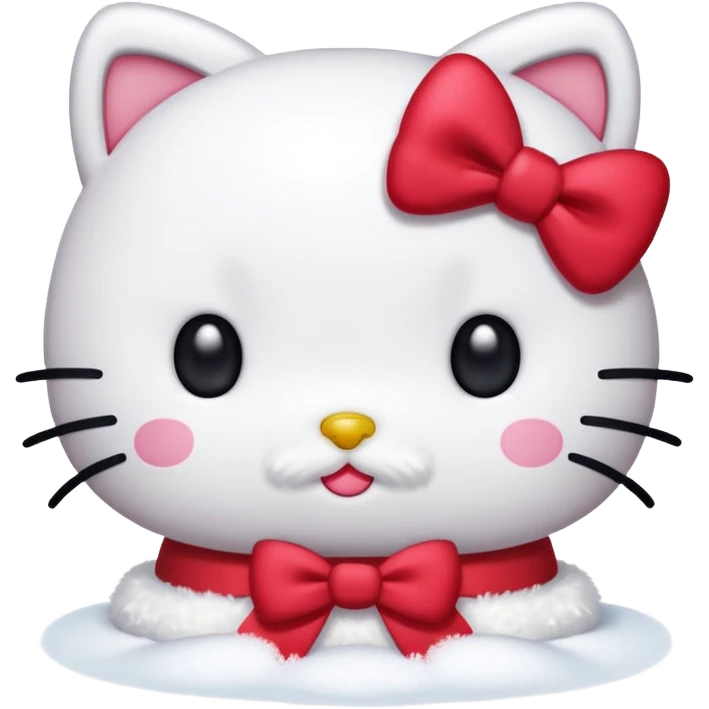 hello kitty snow emoji