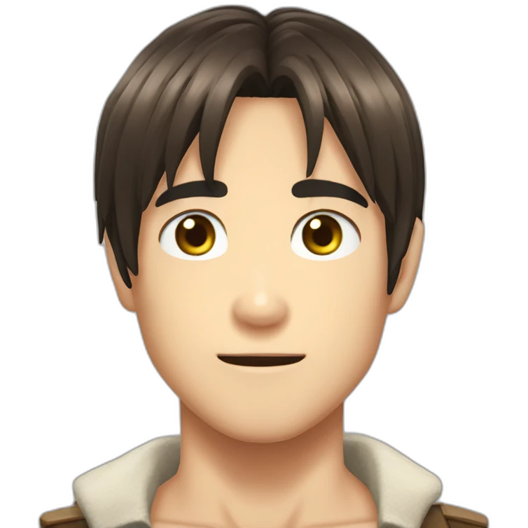 Eren jaeger long hair emoji