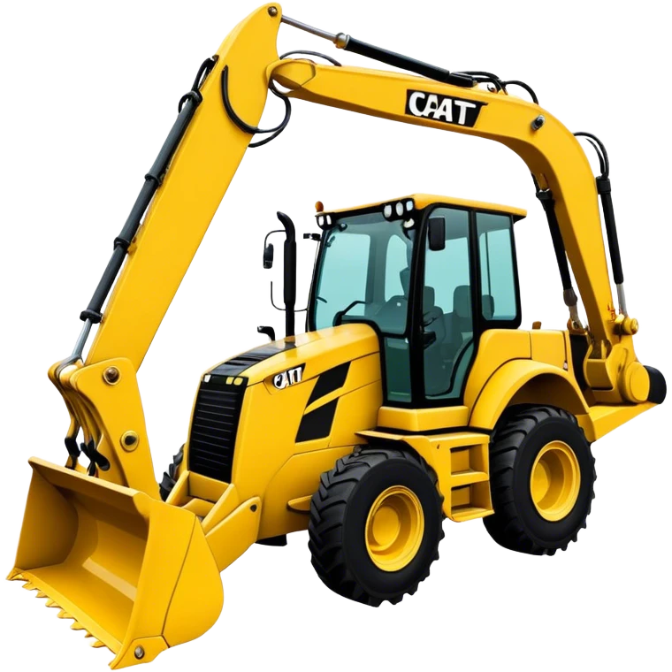 Backhoe Loader - Caterpillar 430F (Model Year: 2021) (Iconic colour: Yellow) emoji