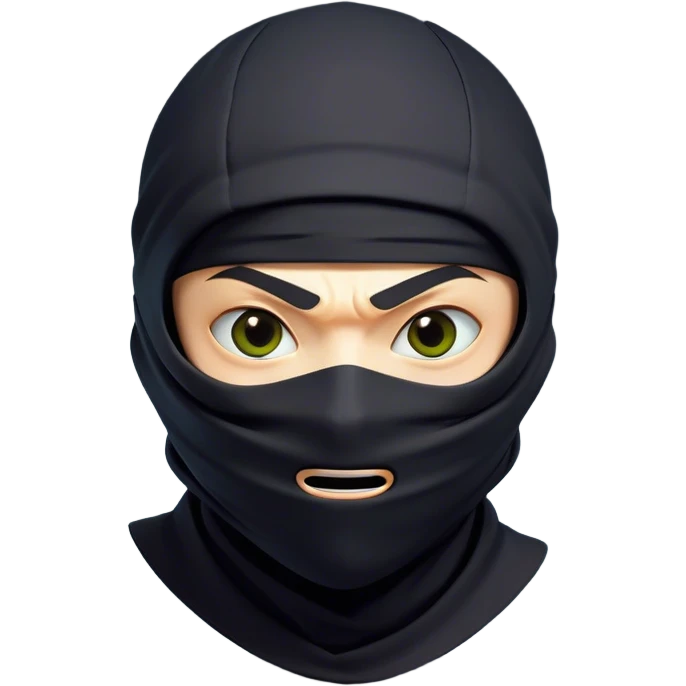 Clash of Clans aesthetic Comical Ninja Portrait Emoji, Head tilted dramatically with an exaggerated, fun expression and wide, comically expressive eyes peeking from a partially lifted mask, featuring a lean, agile form with playful stealth and natural skin tone, Simplified yet humorously expressive features, highly detailed, glowing with a slightly sassy shadowy glow, high shine, dramatic yet playful, stylized with an air of cheeky ninja mischief, soft glowing outline, capturing the essence of a meme-worthy ninja who blends humor with stealth into viral fame! emoji