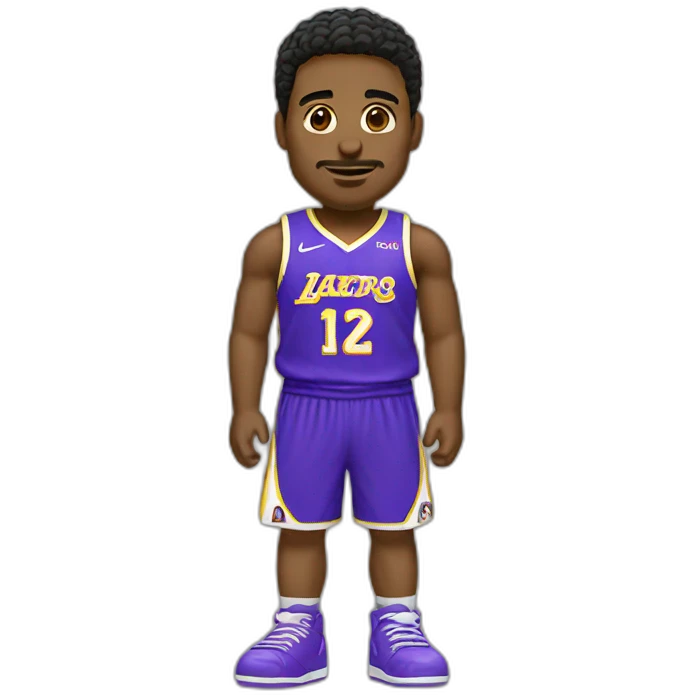 Polera de basket con numero 12 emoji